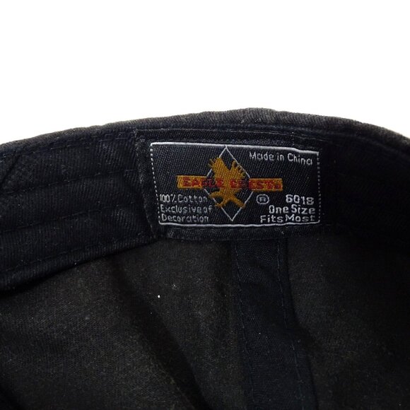 Eagle Crest U.S. Marines Embroidered Cap Adjustable Strap Red and Black FLAW - Picture 7 of 8